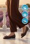 Brown Light Flexible Women's Ballerina Shoes 351092 Z