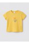 Yellow Floral Print Baby Girl T-Shirt and Shorts Set from Güli̇s Gi̇yi̇m - 2