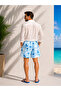 Men's Swim Shorts Micro Fabric Digital Print – Quick Dry, Water Repellent, Zippered Pockets - 2