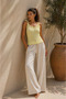 Openwork Knitwear Athlete - Summer Stylish and Comfortable Women's Blouse with Tie Straps - 3