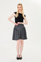 Summer Black and White Polka Dot Skirt - 3