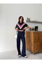 Front V-Striped Double Women's Sports Set - 3