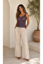 Openwork Knitwear Athlete - Summer Stylish and Comfortable Women's Blouse with Tie Straps - 3