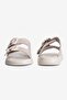 Women's Suede Slippers with Double Buckle Straps, Daily Comfortable, Sermina Beige - 4