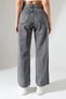 Women's Gray High Waist Wide Leg Jean - 8