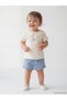 Ecru Embroidered Baby Girl T-Shirt and Shorts Set from Güli̇s Gi̇yi̇m - 5