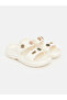 Women's Slippers with Double Straps and Accessories (S6)