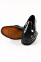 Genuine Leather Black Open-Toe Unisex Leather Loafer Shoes - K670 - 5