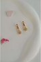 Stone Ball Charm Hoop Earrings – Sparkling Minimalist - 3