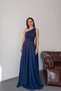 Women's Navy Blue One Shoulder Long Evening Dress |   Special Occasion & Event Dress Mlb110 - 2