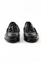 Genuine Leather Black Open-Toe Unisex Leather Loafer Shoes - K670 - 3