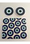 Swedish Cleaning Cloth Long-Lasting Ultra Absorbent Swedish Dishcloth 1 Piece with Evil Eye Bead Pattern - Magic Sponge 2 Pieces with Evil Eye Bead Pattern - 2