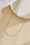 Steel Lip Chain Necklace Thin Singapore Wrap Twist Mirrored Necklace 2mm Elegant Minimal - 3