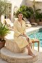 Hooded Unisex Peshtemal Bathrobe Beach Sea Bath Beachside