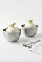 2-Piece Stainless Steel Tableware Presentation Breakfast Stainless Steel Snack Bowl - 3