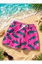 New Season Boy's Patterned Printed Waist Lace Shorts Swimwear Mesh Full / Regular Fit