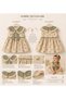 Baby Girl Double Collar Patterned Stylish Dress 6-24 Months - 6