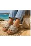 Floral Straw Women's Slippers Outdoor - Indoor Slippers - 2