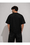 Unisex Oversize T-Shirt Cat Graphic Printed Streetwear Comfortable Fit Modern Design - 2