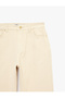 Normal Waist Straight Leg Cotton Denim Trousers - Straight Fit Jean - 7