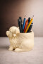 Cute Ox Pen Holder – 3D Printed Decorative Desk Organizer 12cm Height X 13cm Width - 3