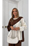 Coffee-Ecru Stone Embroidered Premium Suit (Fits Sizes 38-54) - 2