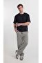 Men's Loose Fit Baggy Pique Trousers - 6