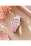 Sea, Pool Water Resistant Pink Color Silicone Band Young Girl Wrist Watch - 4