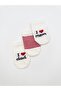 3-Piece Baby Booties Socks / Newborn Mom Dad Socks Organic Combed Cotton - 3