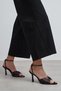 Raven Leo Satin Ankle Strap Women's Thin Heeled Shoes - 3