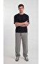 Men's Loose Fit Baggy Pique Trousers - 2