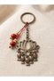Lotus Flower & Koi Fish Figured Keychain - Feng Shui Abundance and Luck Talisman Chi Energy