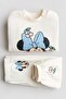 2-piece printed sweatshirt set - 2