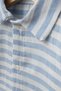 10-Piece Baby Boy Hospital Discharge Set Gots Certified Organic Fabric 100% Cotton Muslin Blue Striped - 2