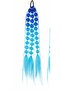 Blue Ombre Bubble Hair Detailed Rubber Clip - 2