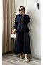 Lora Tensel Fabric Gold Detailed Skirt Suit