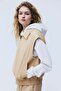 Collared cotton gilet