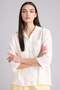 100% Cotton Oversized Shirt Collar Short Sleeve Shirt F6111Ax26Sm - 4