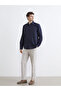Mg Trenden Navy Blue Regular Fit Gabardine Men's Shirt - 2