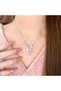 Pink New Sweet Pink Bow Necklace Ladies Fashion Sparkling Rhinestone Star Shape Pendant Clavicle Cha - 4
