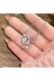 Pink New Sweet Pink Bow Necklace Ladies Fashion Sparkling Rhinestone Star Shape Pendant Clavicle Cha - 3