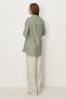 Striped Muslin Shirt Collar Tunic 46513 - 4