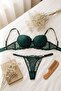 Supported Brode Bra Set Emerald Green - 4
