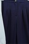 Tie-Front Vest and Trousers Double Set - Dark Blue - 8