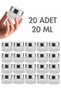 20Pcs Silver Glossy Cap Frosted Lip Skin Care Cream Cosmetic Hand Care Travel Glass Jar 20ml
