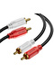 1.2m 1PC RIKSOIN RCA Cables, 2RCA Male to 2RCA Male Stereo Audio Subwoofer Cable Dual Shielded RCA C - 7