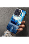 Tecno Pova 6 Compatible Silicone Edge Hard Back Anti-Fall Phone Case Sports Car Patterned - 4