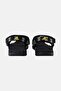Men Brand Logo Velcro Sandals, Black Combo - 4