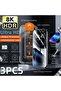 3PCS For iPhone 16Pro FCGQ 3Pcs Oleophobic Coating Dust Free Easy Installation Screen Protector for - 7