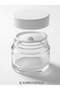 20 Pcs White Glossy Lid Transparent Lip Skin Care Cream Cosmetic Hand Care Travel Glass Jar 20ml - 3
